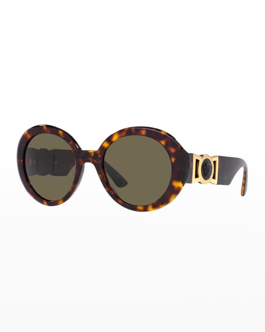 Versace Medusa Round Acetate Sunglasses | Neiman Marcus