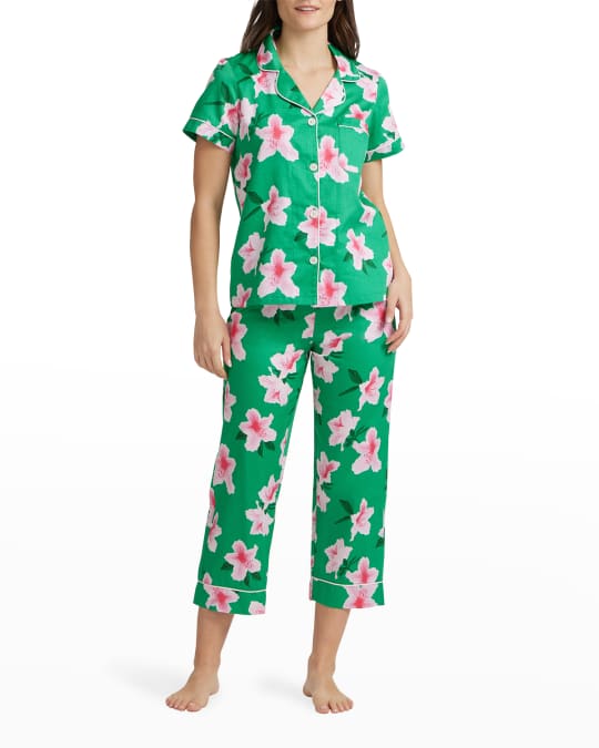 BedHead Pajamas Elegant Azaleas Floral Print Pajama Set Neiman