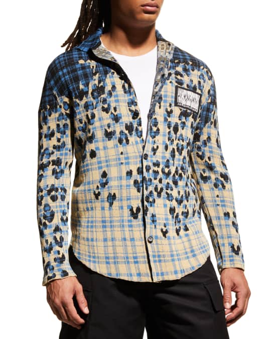 just cavalli dress shirt Just Cavalli Dark Navy Ruffled Details Stretch Cotton Long Sleeve Shirt L