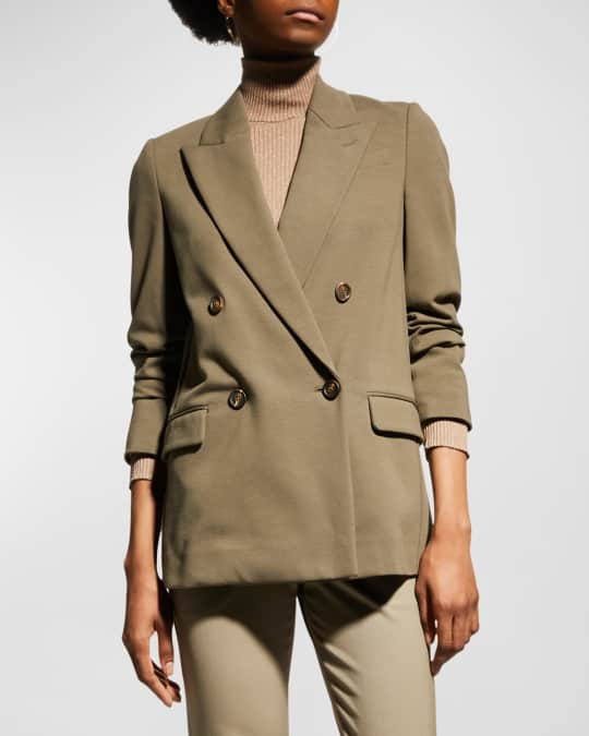 Brunello Cucinelli Monili-Trim Felpa Jersey Blazer Jacket