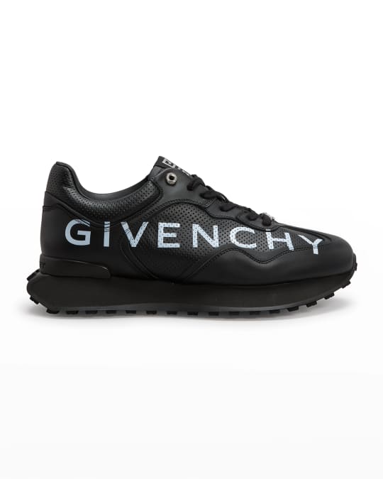 Men s Perforated Leather Logo Sneakers