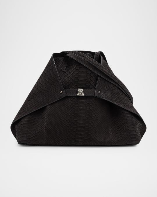 Akris Ai Medium Python Convertible Shoulder Bag | Neiman Marcus