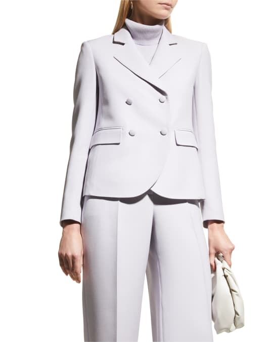 Lafayette 148 New York Curved Double Breasted Blazer Neiman Marcus