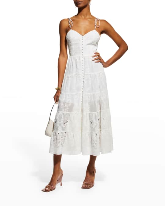alice and olivia white embroidered dress Angel's Face - Mindi Tulle Dress Pretty Blue main image 1