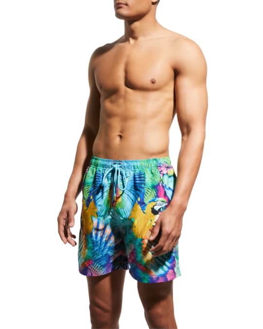 Camilla Men's AnimalPrint Swim Shorts Neiman Marcus