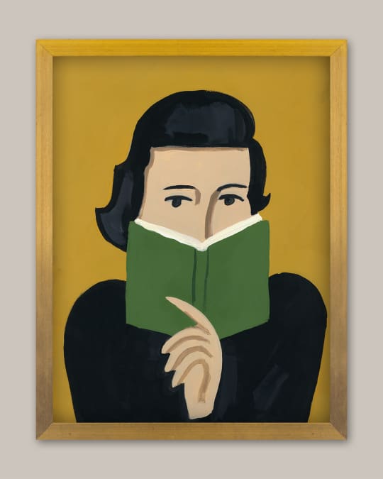 Betty In A Book' Framed Wall Art