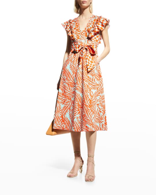 open lace back dress Diane von Furstenberg Bethania Wrap Dress Size 14 – C&J Collections Chicago main image 1