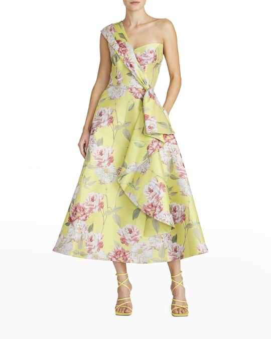 Theia floral dress outlet