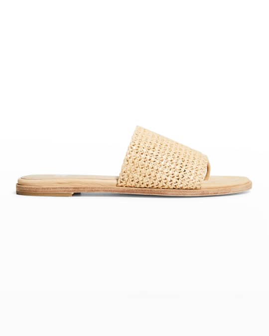 Eileen Fisher Edge Woven Thong Flat Sandals | Neiman Marcus