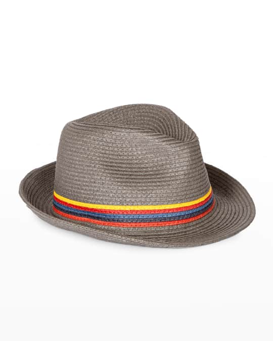 Paul Smith Men's Raffia Fedora Hat Neiman Marcus
