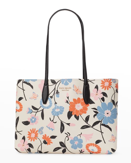 kate spade new york large all day floral garden-print tote bag | Neiman ...