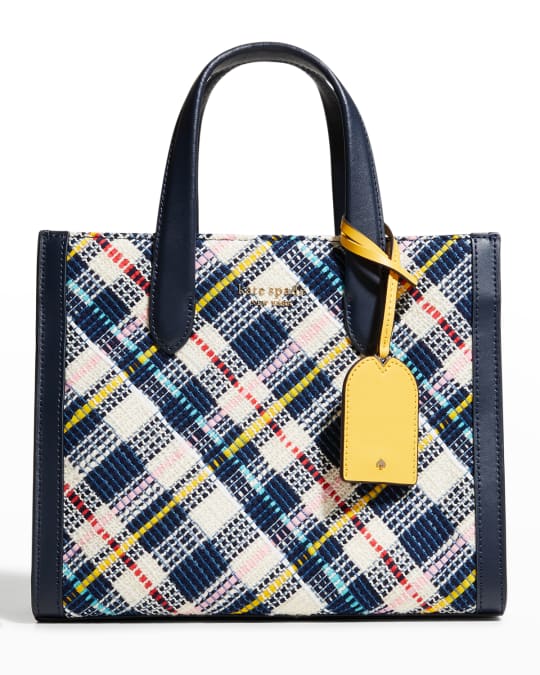 Kate Spade Manhattan Studio Plaid Large Tote, French Cream - Handbags & Purses