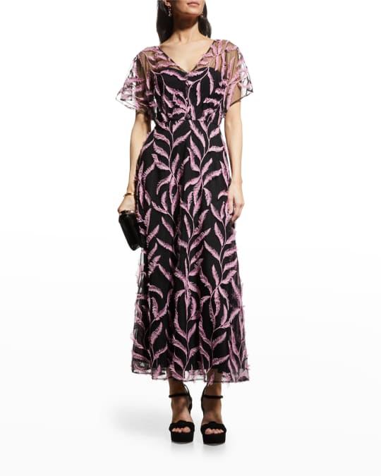 Lela rose clearance flutter sleeve dress