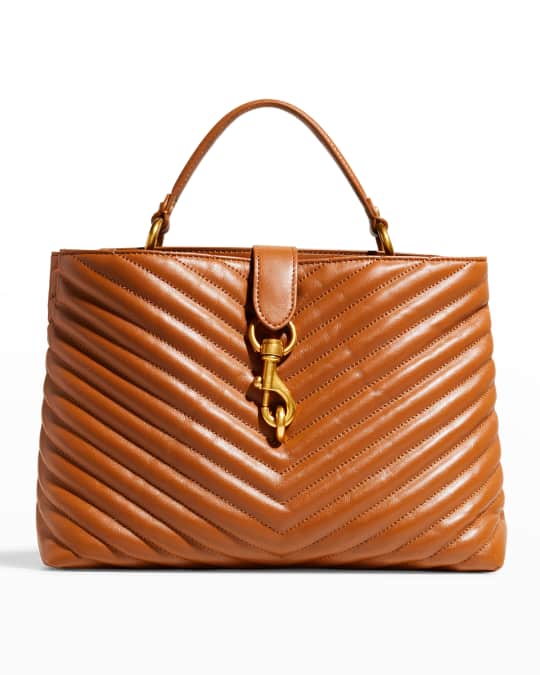 Edie large top oriented handle satchel