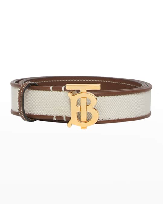 Burberry canvas belt sales