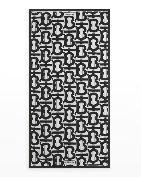 Burberry TB Monogram Jacquard Towel Neiman Marcus