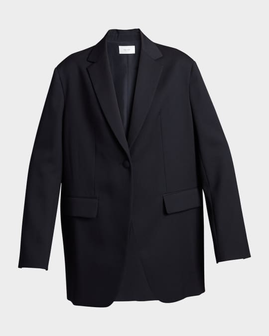 ジャケット The Row Oversize Wool Jacket THE ROW Obine Oversized Wool Jacket | Neiman Marcus