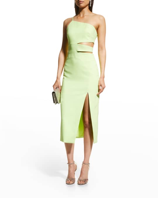 Likely Phillipa Cutout Midi Slit Dress | Neiman Marcus