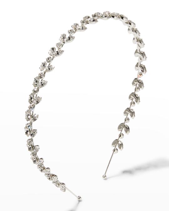 Jennifer Behr Roselyn Crystal Skinny Headband | Neiman Marcus