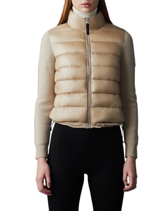 Oceane Down Knit Combo Jacket