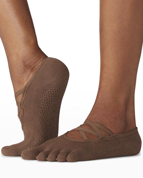 ToeSox Elle Full-Toe Tec Grip Socks | Neiman Marcus