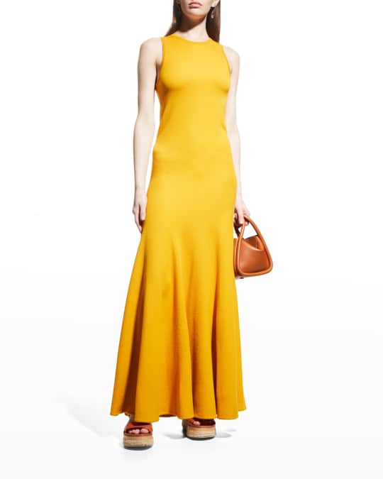 Gabriela Hearst Fiori Fit-and-Flare Wool Dress | Neiman Marcus