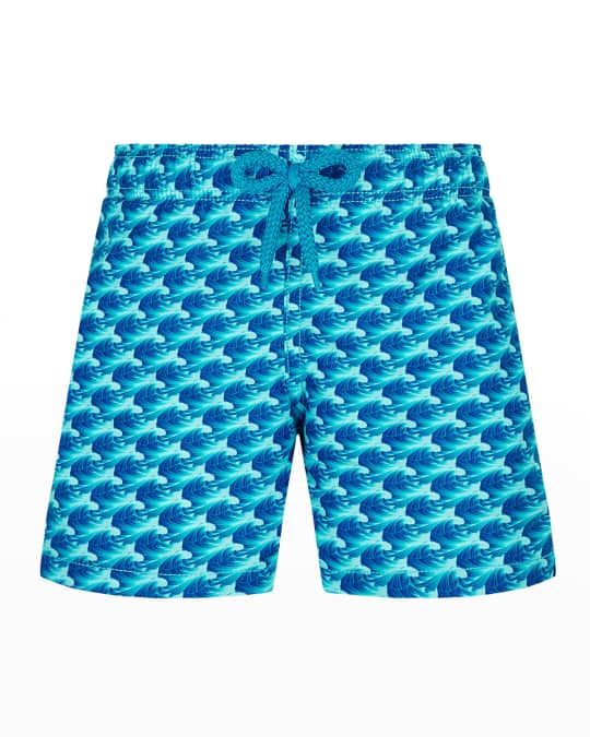 Vilebrequin Boy's Micro Waves Swim Trunks, Size 2T-14 | Neiman Marcus