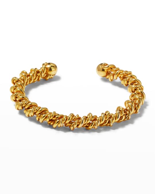 Joanna Laura Constantine Twisted Gold Plated Cuff | Neiman Marcus