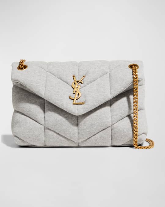 Smal YSL Puffer Jersey Chain Shoulder Bag