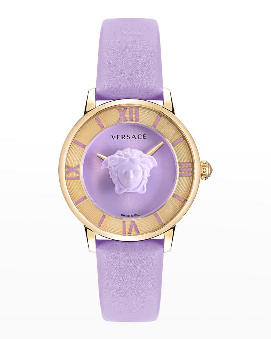 Versace Purple and Gold Luxury Watch Versace® Analogue  main image 4
