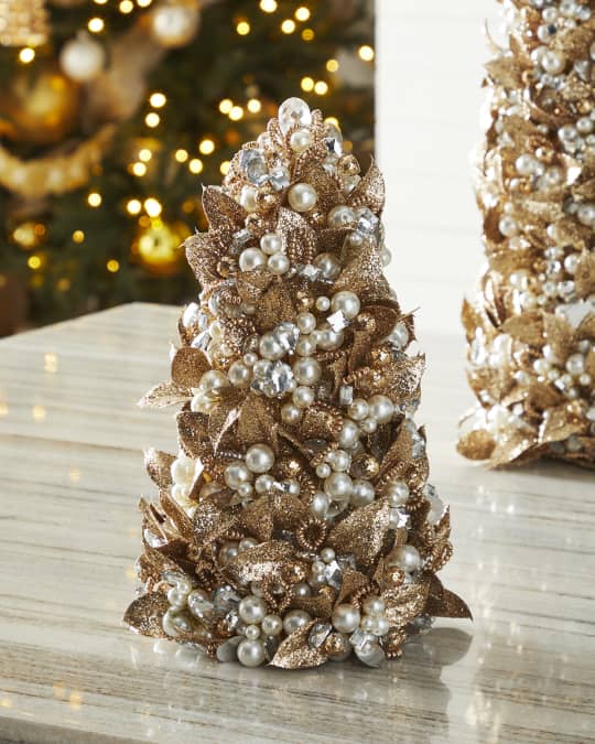 Neiman Marcus Pearl Spray In Gold  Christmas candle decorations, Christmas  tree picks, Christmas tree decorations