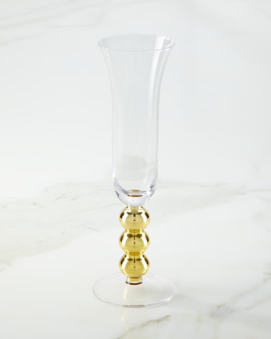 Gold Ball Champagne Flute 