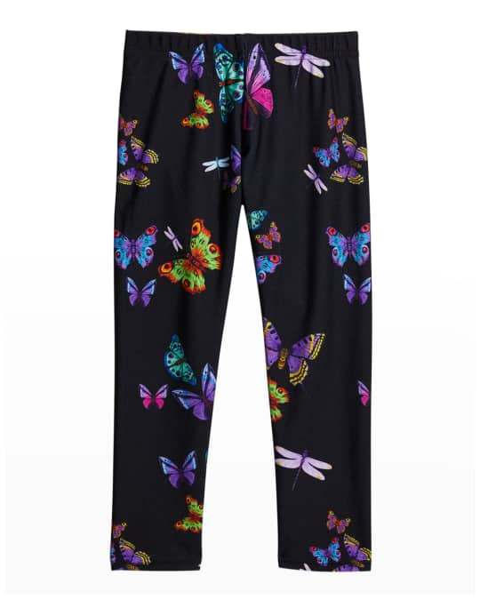 Terez Girl s Neon Butterflies Leggings Size 4 6X Neiman Marcus
