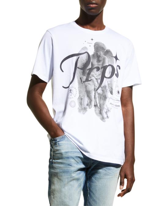 PRPS Men's Alisa Angel-Print T-Shirt | Neiman Marcus