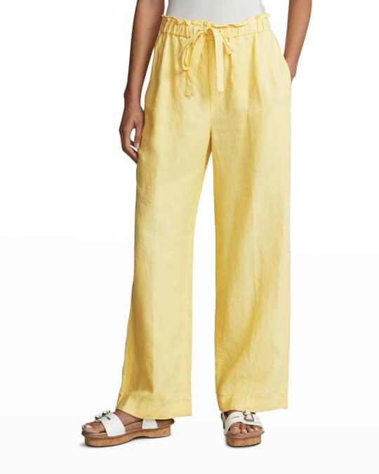 Women's ralph lauren linen pants cheap