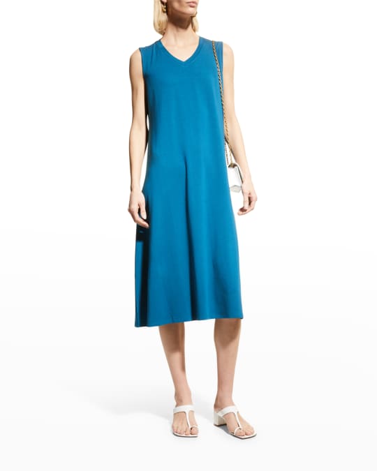 Eileen fisher jersey midi dress clearance
