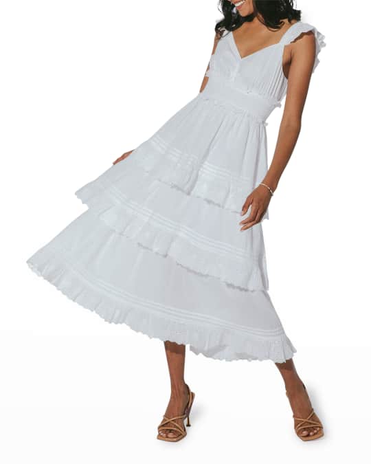 pink graduation dress midi Elise | Light PINK Plunge-Neck Midi Dress With Drop-Waist