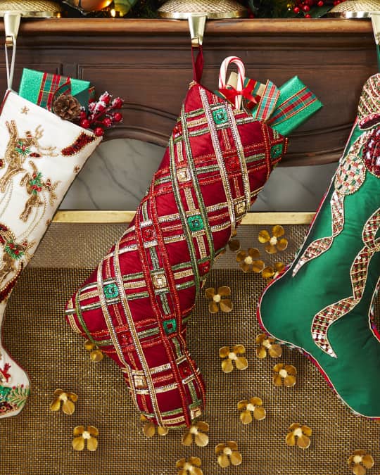 19 Classic Christmas Tartan Plaid Stocking