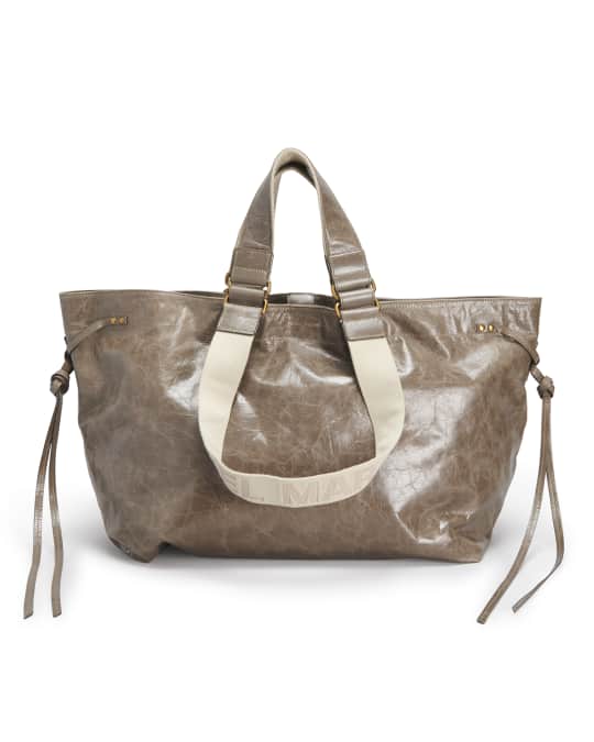 Isabel Marant Wardy DoubleHandle Leather Tote Bag Neiman Marcus