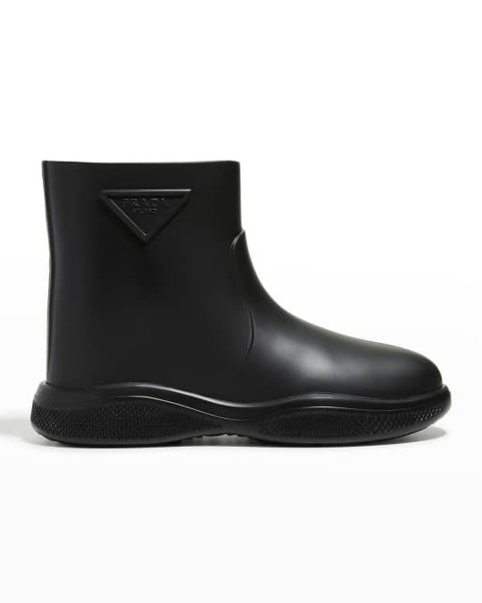Durable Design: Prada Boot Men Rubber Toe