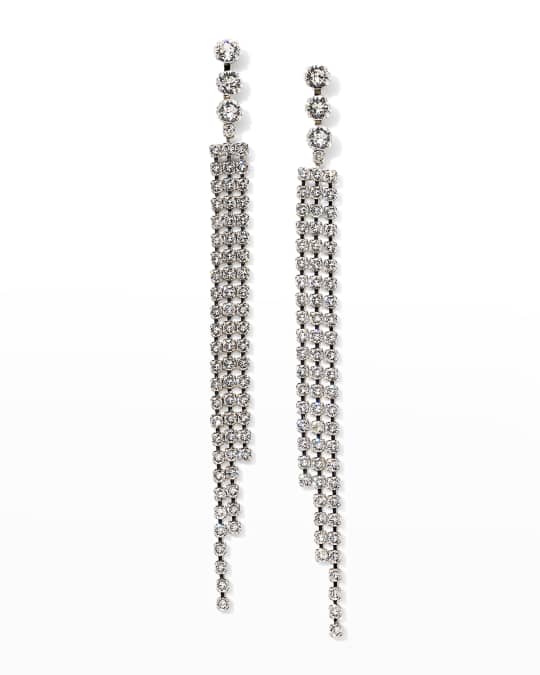 Isabel Marant Boucle D'Oreill Glass Crystal Chandelier Earrings ...