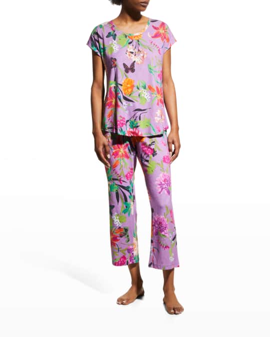 Johnny Was Goza Cropped Pajama Set Neiman Marcus
