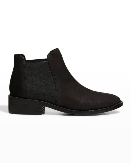 Rover Pleated Suede High Ankle Boots