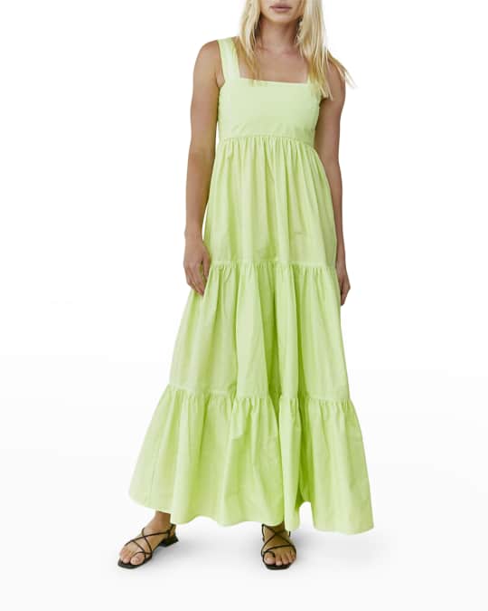 Hunter Bell NYC Rita Tiered Empire-Waist Cotton Dress | Neiman Marcus
