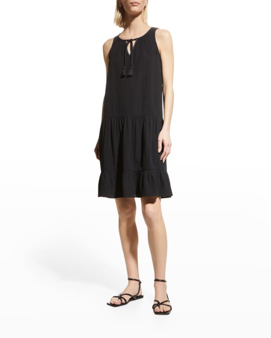 NIC+ZOE Tiered Gauze Dress Neiman Marcus