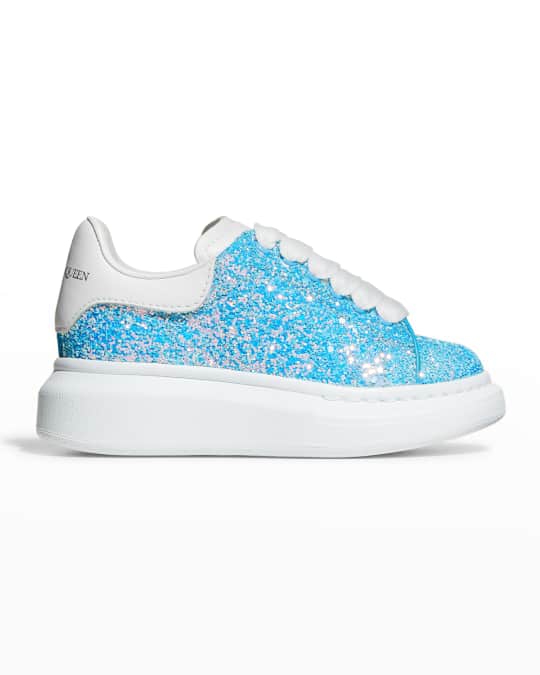 Alexander McQueen Girl s Oversized Glitter Sneakers Toddler Kids