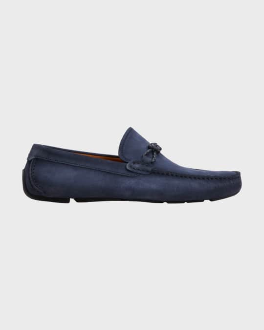 Magnanni Men s Montijo Rope Suede Leather Drivers Neiman Marcus
