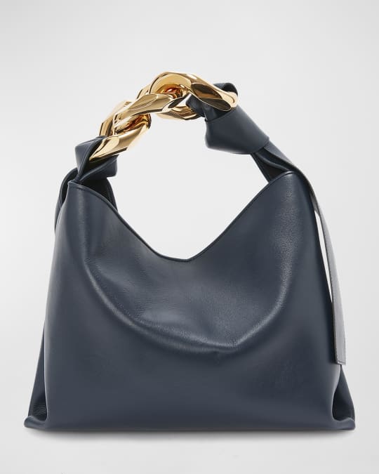 JW Anderson Small Knot Chain Leather Top-Handle Bag | Neiman Marcus