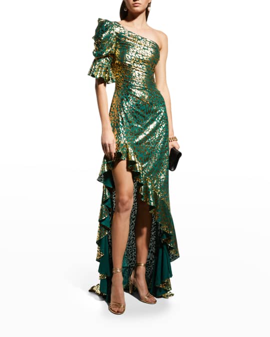 slim fit dress slacks Cleo Strapless Column Gown 16 / High Noon Blossoms main image 0