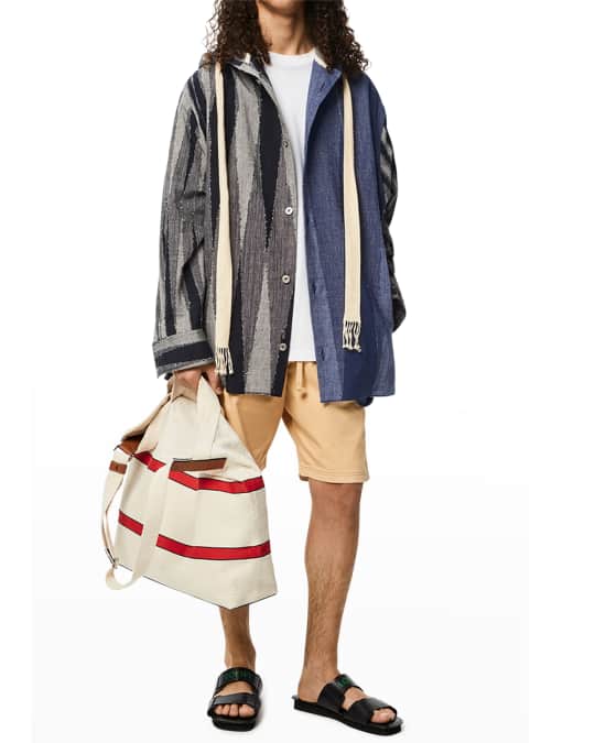 Loewe x Paula's Ibiza Patchwork Hooded Parka | Neiman Marcus